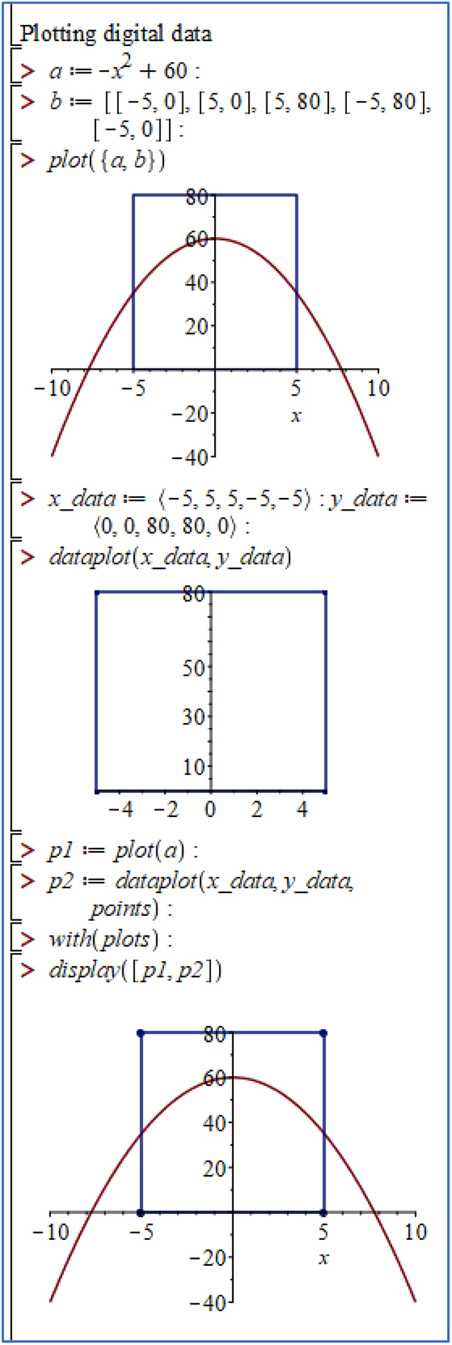 Third Plot Point Plotting with Maple - Book chapter - IOPscience