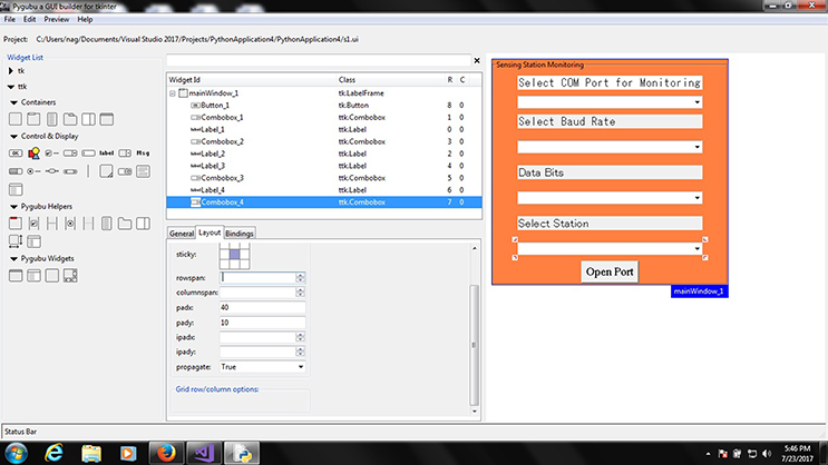 GUI-based software development for sensor data collection, data ...