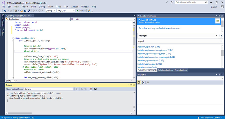 GUI-based software development for sensor data collection, data ...