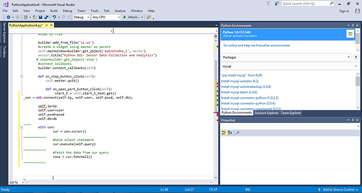GUI-based software development for sensor data collection, data ...