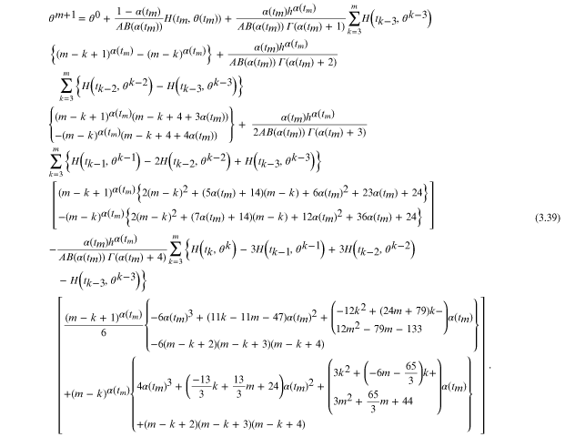 Numerical solution of fractal-fractional variable orders differential ...