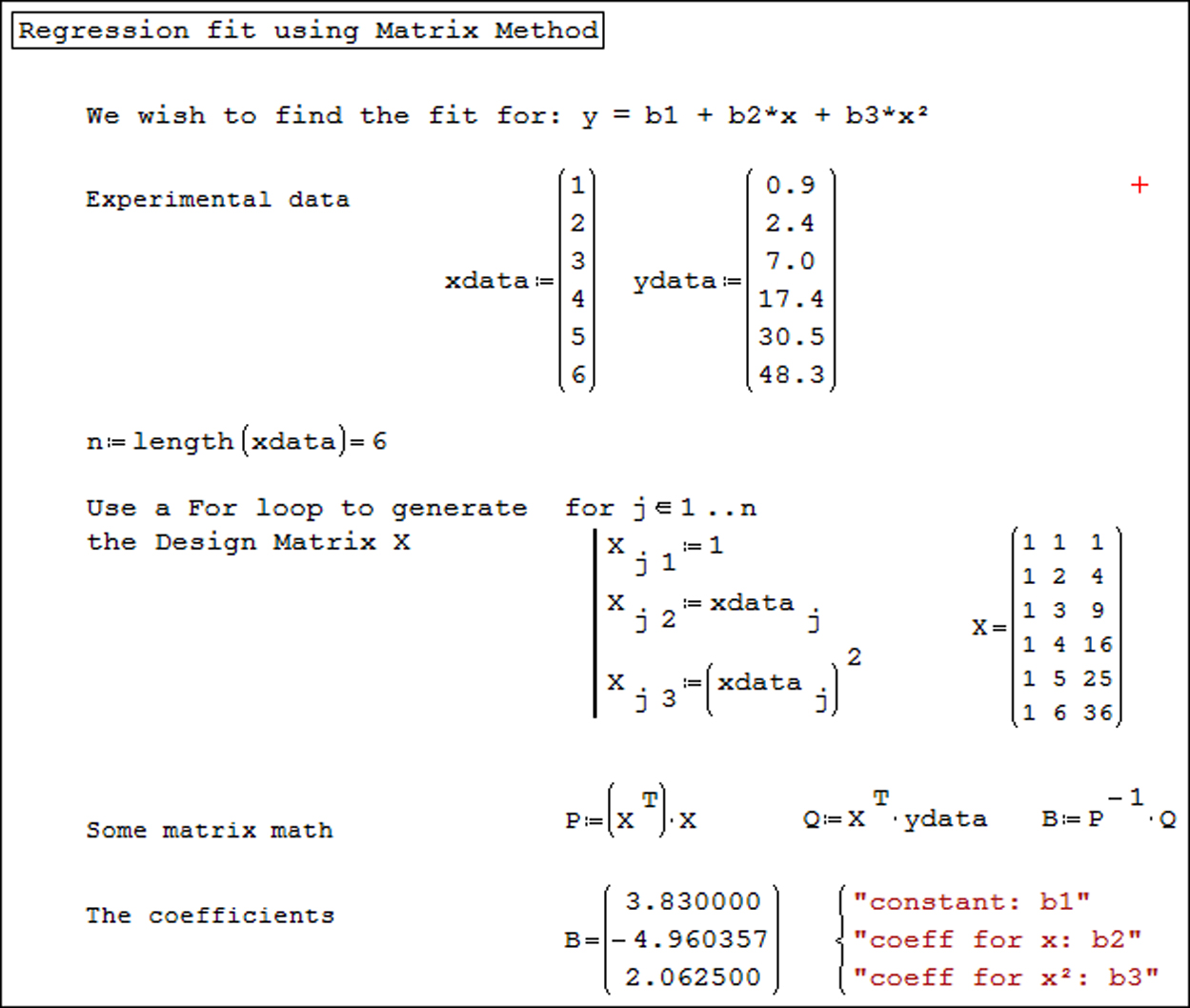 Linear Regression Using Matrix Linear regression - Book chapter - IOPscience