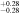 ${}_{-0.28}^{+0.28}$
