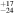 ${}_{-24}^{+17}$