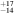 ${}_{-14}^{+17}$