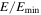 $E/{E}_{{\rm{\min }}}$
