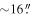 $\sim 16\mathop{.}\limits{^{\prime\prime} }$