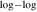 $\mathrm{log}-\mathrm{log}$