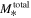 ${M}_{* }^{{\rm{total}}}$
