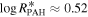 $\mathrm{log}{R}_{{\rm{PAH}}}^{* }\approx 0.52$