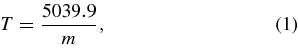 Equation (1)