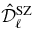 ${\hat{\cal D}}_\ell ^{\rm SZ}$