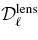 ${\cal D}_\ell ^{\rm lens}$