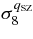 $ \sigma _8^{q_{\rm SZ}}$