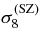 $\sigma _{8}^{(\rm SZ)}$