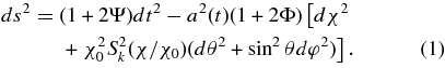 Equation (1)
