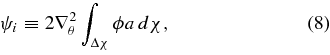 Equation (8)