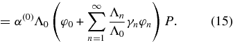 Equation (15)