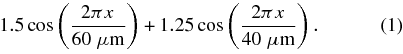 Equation (1)