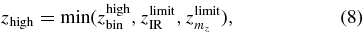 Equation (8)