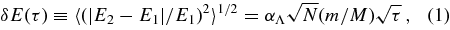 Equation (1)