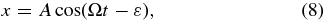 Equation (8)