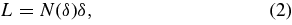Equation (2)