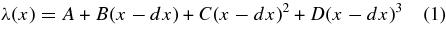 Equation (1)