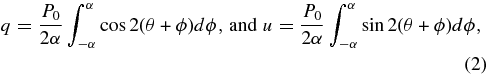 Equation (2)