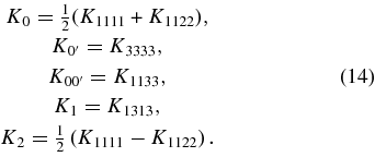 Equation (14)