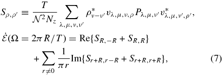 Equation (7)