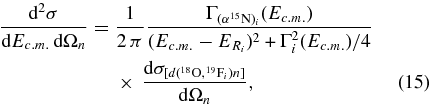 Equation (15)