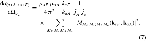 Equation (7)