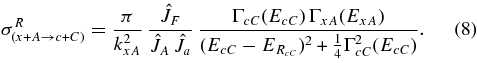 Equation (8)