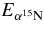 $E_{\alpha {}^{15}{\rm N}}$