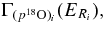 $\Gamma _{(p{}^{18}{\rm O})_{i}} (E_{R_{i}}),$