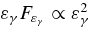 $\varepsilon _\gamma F_{\varepsilon _\gamma } \propto \varepsilon _\gamma ^{2}$