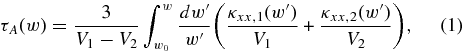 Equation (1)