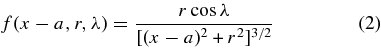 Equation (2)