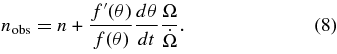 Equation (8)