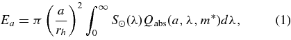 Equation (1)