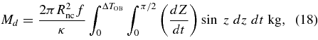 Equation (18)