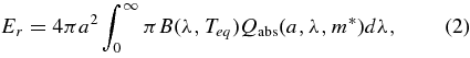 Equation (2)