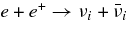 $e+e^+ \rightarrow \nu _i+ \bar{\nu }_i$