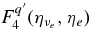 $F_4^{q^{\prime }}(\eta _{\nu _e}, \eta _e)$