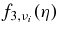 $f_{3,\nu _i}(\eta)$