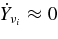 $\dot{Y}_{\nu _i} \approx 0$
