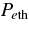 $P_{e\rm{th}}$