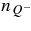 $n_{Q^-}$
