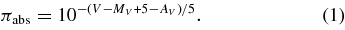 Equation (1)